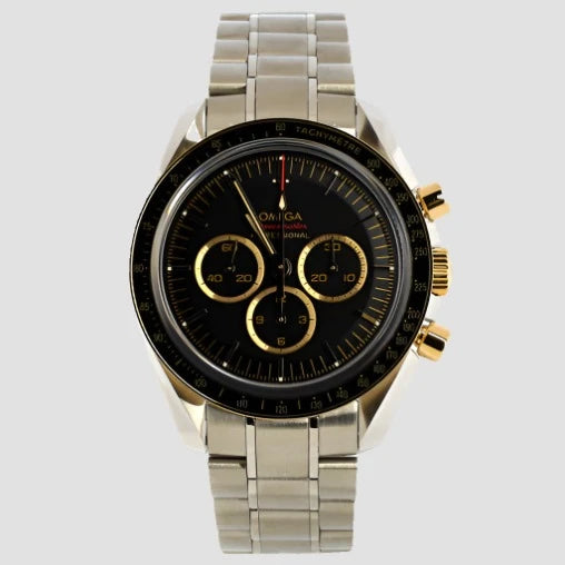 Speedmaster Professional Tokyo Olympic Chronograph Limited Edition Manual Watch Stainless Steel and Yellow Gold 42 - Preowned Watches OMEGA - LOLAMIR