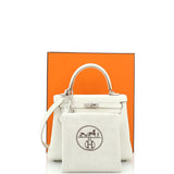 Hermes Kelly Handbag Light Togo with Palladium Hardware 25