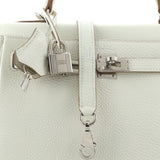 Hermes Kelly Handbag Light Togo with Palladium Hardware 25