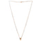 Cartier Love 3 Ring 6 Diamonds Pendant Necklace 18K Rose & White Gold