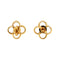 Tiffany & Co. Elsa Peretti Quadrifoglio Stud Earrings 18K Yellow Gold