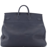 Hermes HAC Birkin Bag Blue Togo with Palladium Hardware 50