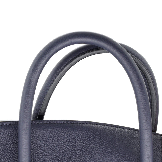 Hermes HAC Birkin Bag Blue Togo with Palladium Hardware 50