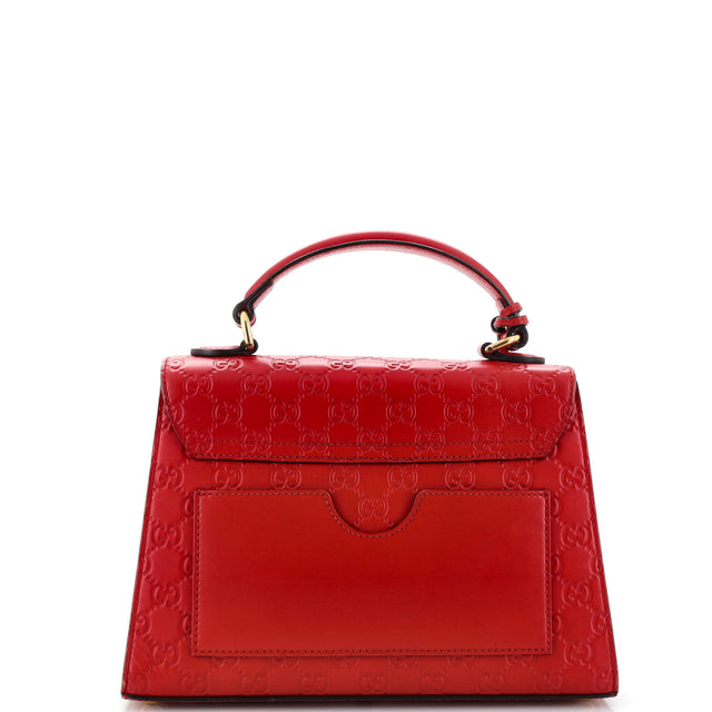 Gucci Padlock Top Handle Bag Guccissima Leather Small