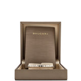 Bvlgari Bangle Bracelet 18K White Gold with 2 Diamonds