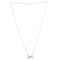 Tiffany & Co. Paloma Picasso Double Loving Heart Pendant Necklace 18K White Gold with Diamonds