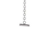 Tiffany & Co. T Smile Chain Bracelet 18K White Gold with Diamonds Medium