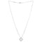 Van Cleef & Arpels Vintage Alhambra Pendant Necklace 18K White Gold and Chalcedony