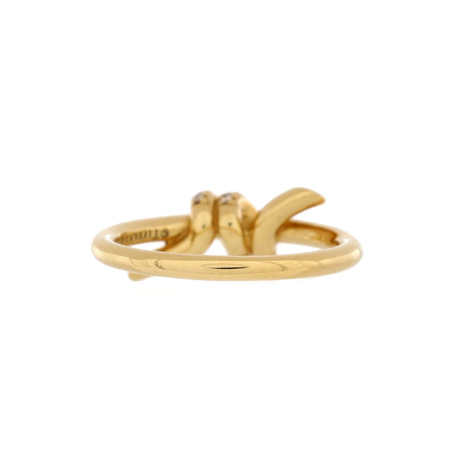 Tiffany & Co. Knot Ring 18K Yellow Gold with Diamonds