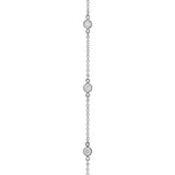 Tiffany & Co. Elsa Peretti Diamonds by the Yard 6 Stone Bracelet Platinum with Diamonds