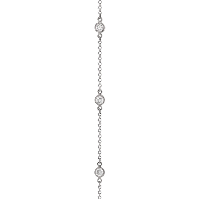 Tiffany & Co. Elsa Peretti Diamonds by the Yard 6 Stone Bracelet Platinum with Diamonds