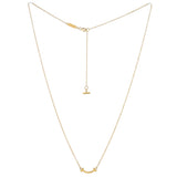 Tiffany & Co. T Smile Pendant Necklace 18K Yellow Gold Mini