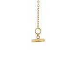 Tiffany & Co. T Smile Pendant Necklace 18K Yellow Gold Mini