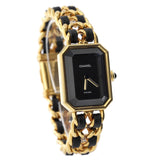 Chanel Premiere Rock Quartz Watch Plated Metal and Leather 20