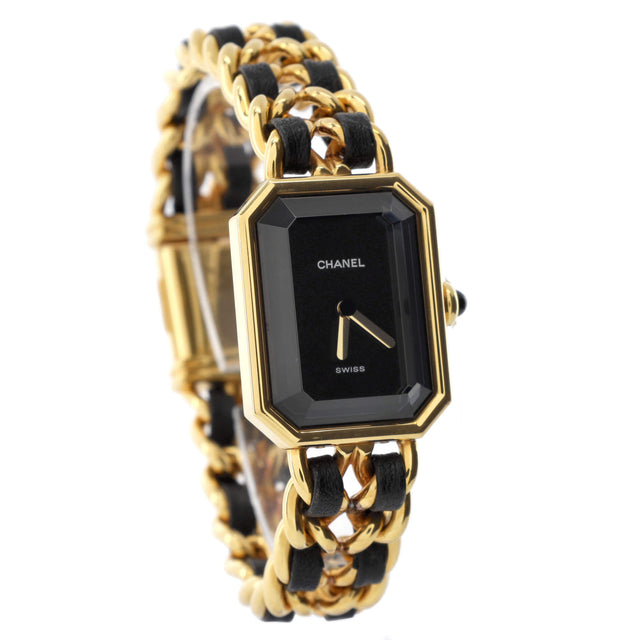 Chanel Premiere Rock Quartz Watch Plated Metal and Leather 20