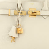 Hermes Birkin Handbag Light Togo with Rose Gold Hardware 30
