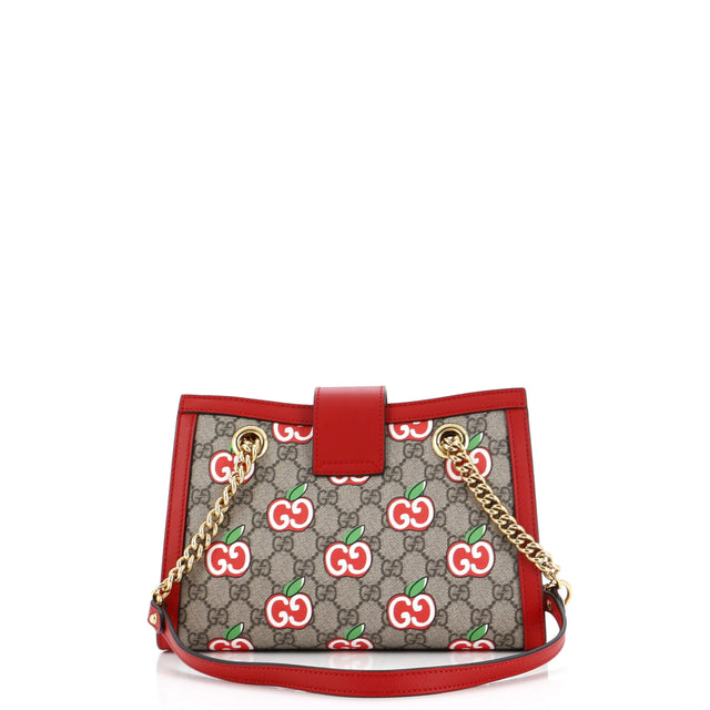 Gucci Padlock Chain Tote Printed GG Coated Canvas Small