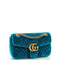 Gucci GG Marmont Flap Bag Matelasse Velvet Small