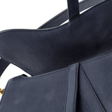 Christian Dior Saddle Handbag Leather Medium