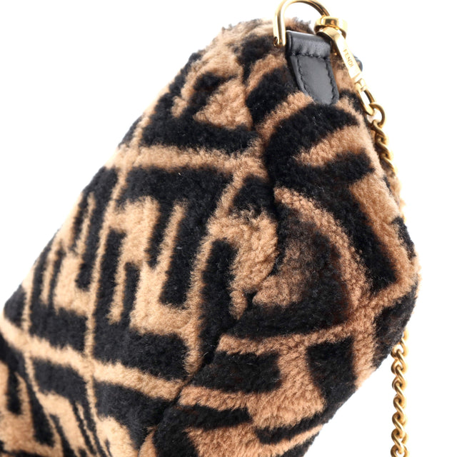 Fendi Baguette NM Bag Zucca Shearling Mini