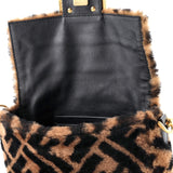 Fendi Baguette NM Bag Zucca Shearling Mini