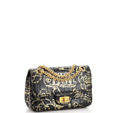 Chanel Reissue 2.55 Flap Bag Graffiti Crocodile Embossed Calfskin Mini