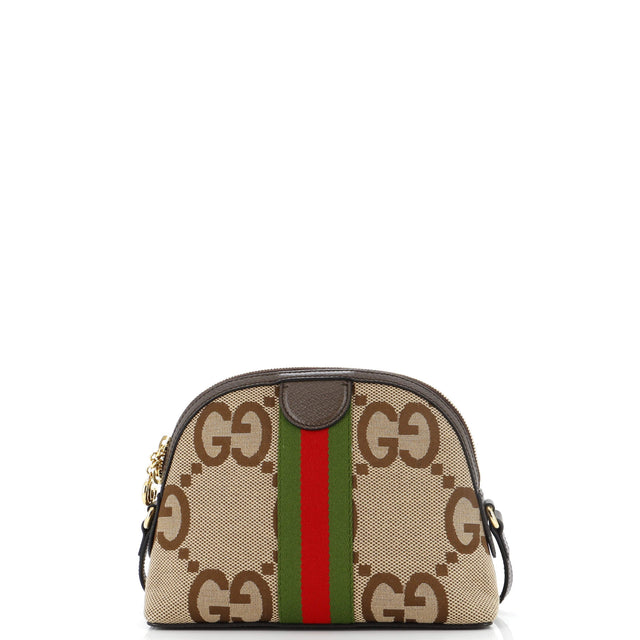 Gucci Ophidia Dome Shoulder Bag Jumbo GG Canvas Small