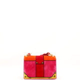 Prada Cahier Crossbody Bag Printed Velvet Small