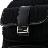 Fendi Pocket Zip Sling Bag Zucca Mesh with Nylon