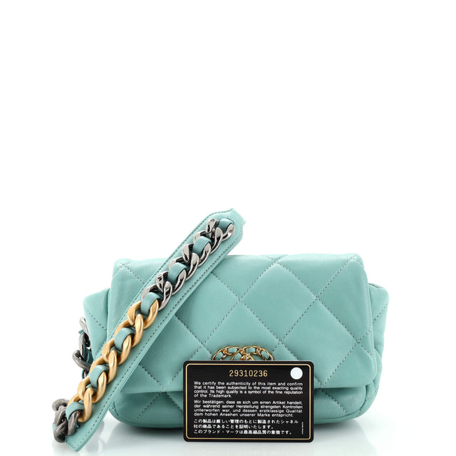 Chanel 19 Belt Bag Quilted Leather