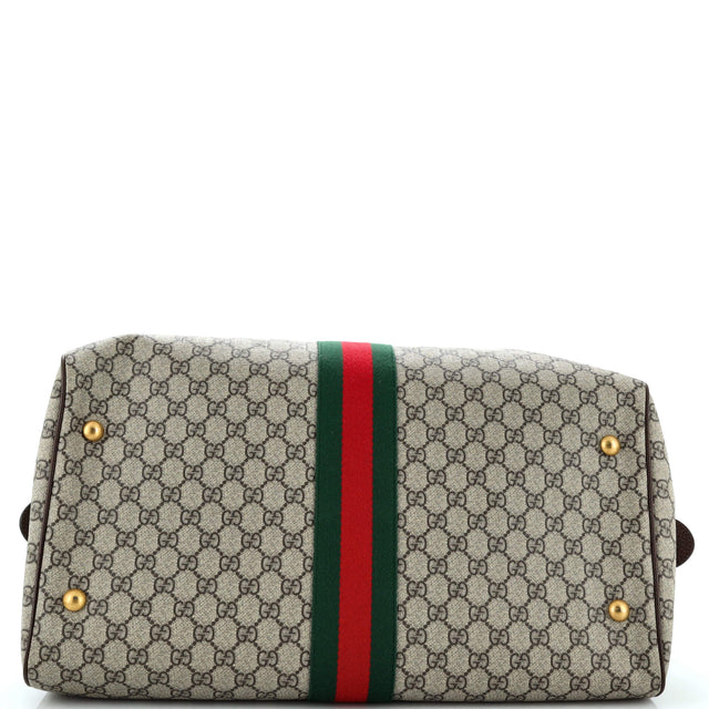 Gucci Ophidia Carry On Duffle Bag GG Coated Canvas Medium
