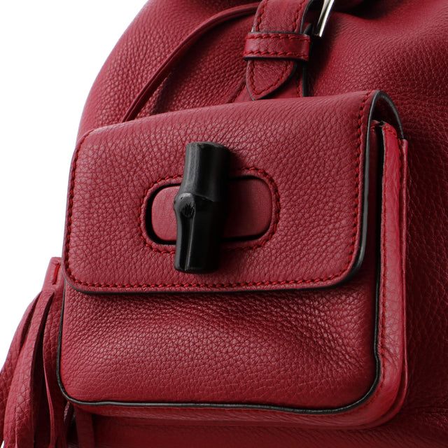 Gucci Bamboo Tassel Backpack Leather Mini