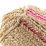 Prada Canapa Convertible Tote Raffia Crochet Small