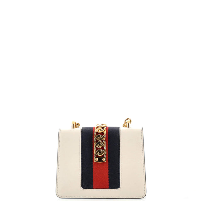 Gucci Sylvie Chain Shoulder Bag Leather Mini