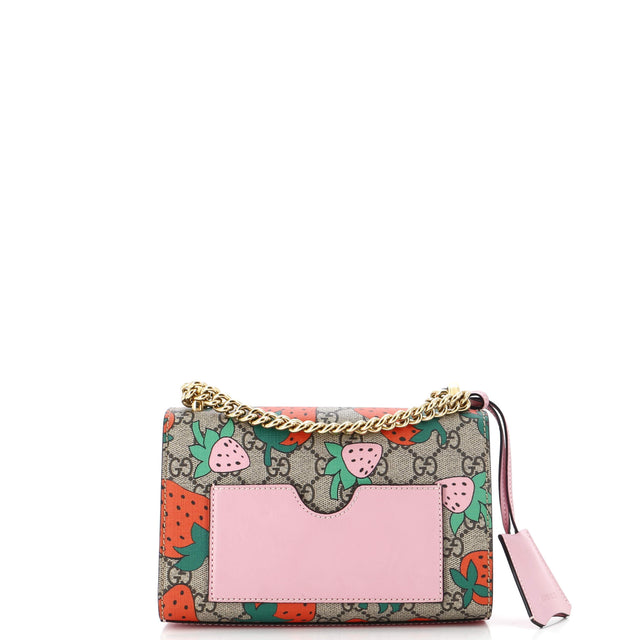 Gucci Padlock Shoulder Bag Printed GG Coated Canvas Small