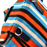 Prada Zipped Triangle Crossbody Bag Printed Canvas