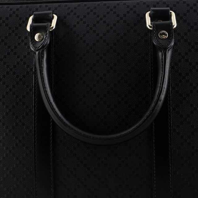 Gucci Bright Convertible Briefcase Diamante Leather Large