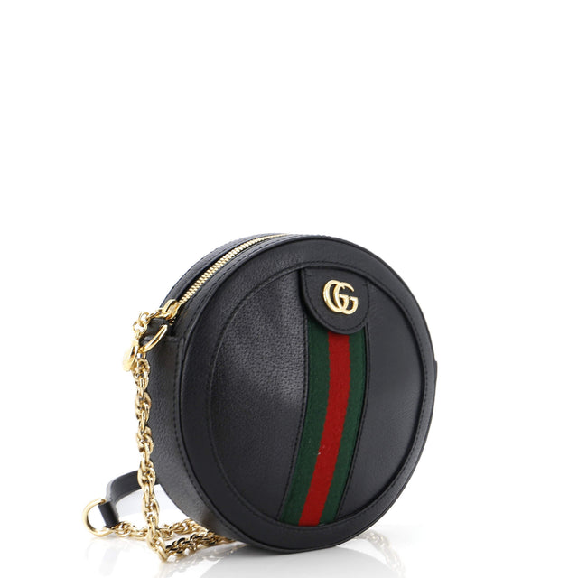 Gucci Ophidia Round Shoulder Bag Leather Mini