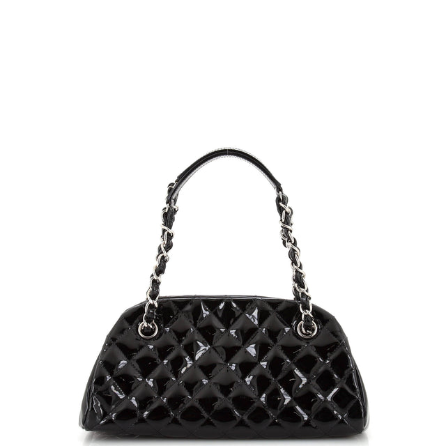 Chanel Just Mademoiselle Bag Quilted Patent Small