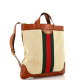 Gucci Shopping Tote Vintage Web Canvas Large