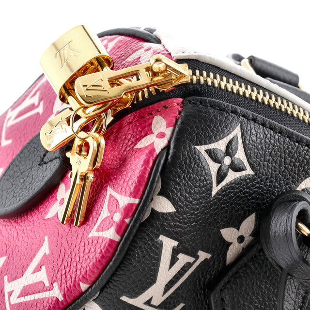 Louis Vuitton Speedy Bandouliere Bag Spring in the City Monogram Empreinte Leather 20