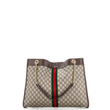 Gucci Rajah Chain Tote GG Coated Canvas Large