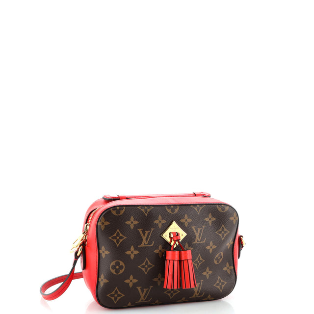 Louis Vuitton Saintonge Handbag Monogram Canvas with Leather