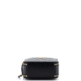 Chanel Pick Me Up Logo Handle Vanity Case Quilted Caviar Mini