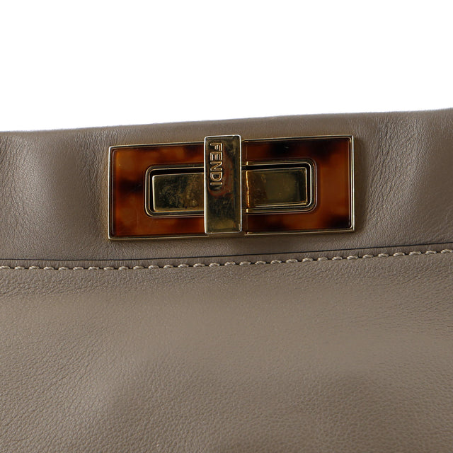 Fendi Peekaboo Bag Leather with Tortoise Detail Regular