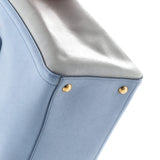 Prada Bicolor Lux Convertible Open Tote Saffiano Leather Medium