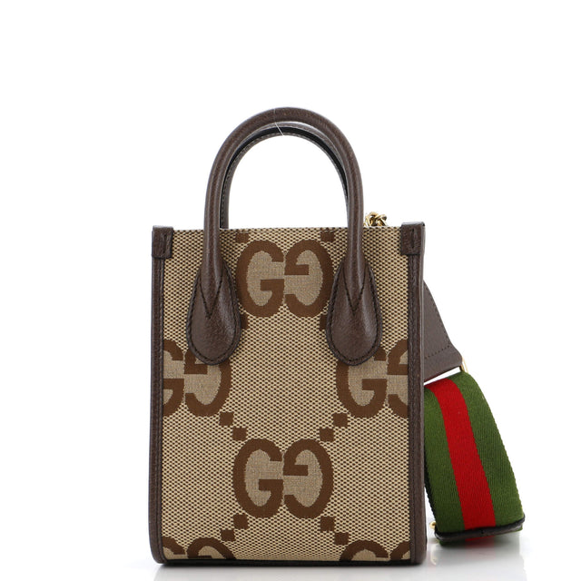 Gucci Vertical Tote Jumbo GG Canvas Mini