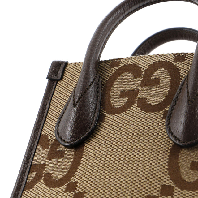 Gucci Vertical Tote Jumbo GG Canvas Mini