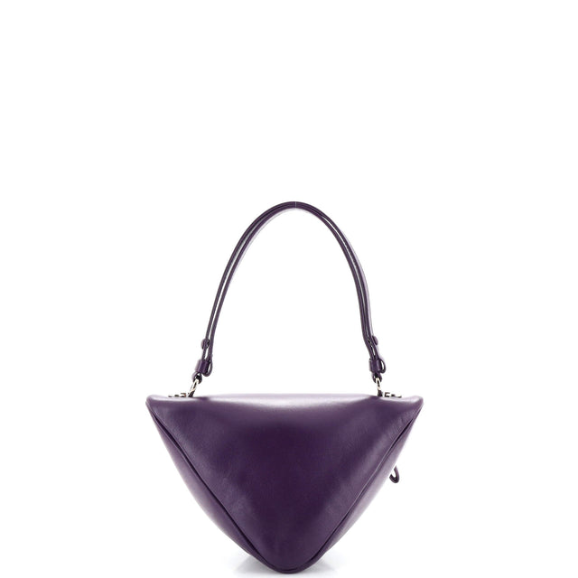 Prada Triangle Convertible Zip Handbag Leather Small
