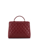 Chanel Vintage Two-Tone Kelly Top Handle Bag Quilted Caviar Jumbo